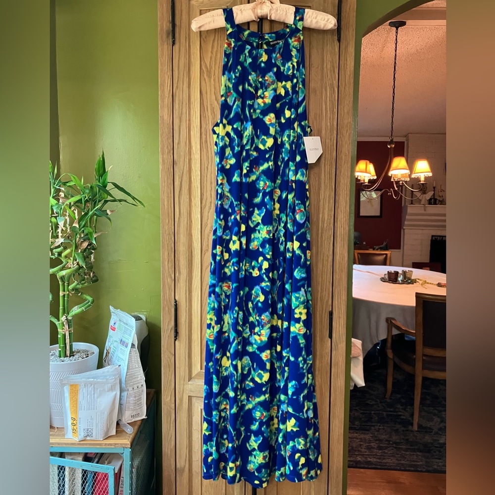 Ellen Tracy Island Floral Goddess Dress